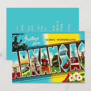 Colourful Arkansas Greeting Moving Announcement