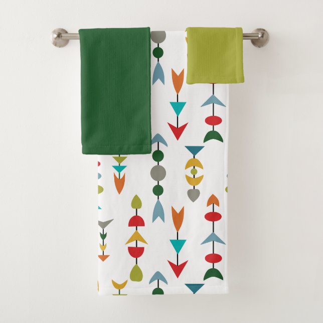 Colourful Arrows  Bath Towel Set (Insitu)