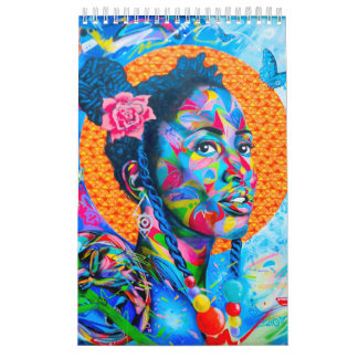 Colourful art calendar
