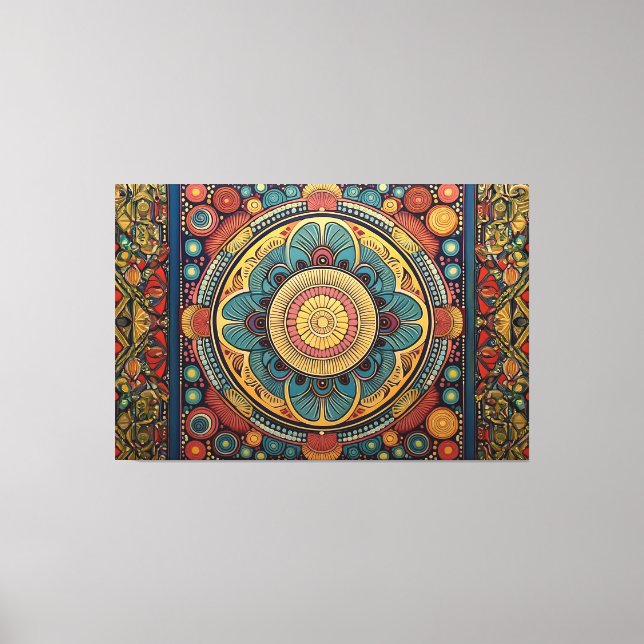 Colourful art canvas print (Front)