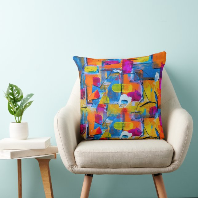 Colourful Art Cushion (Chair)