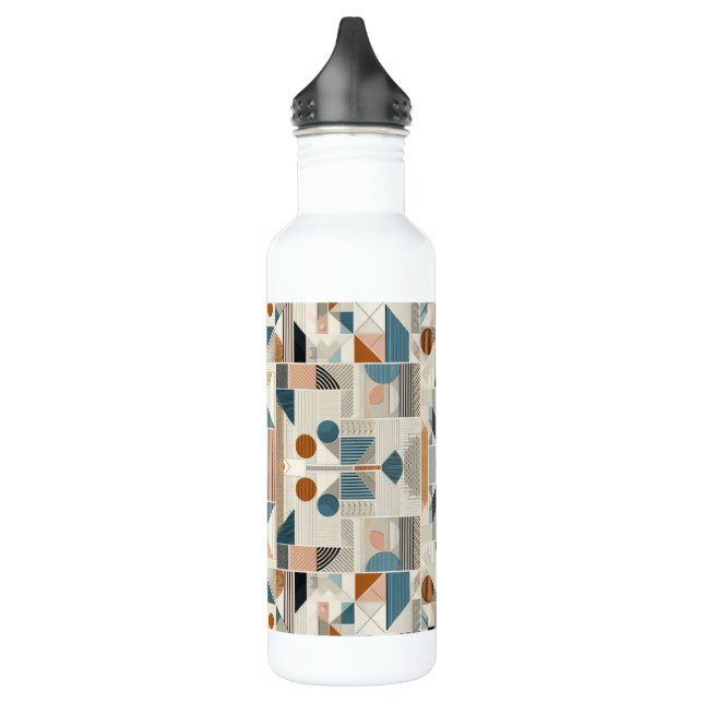 Colourful Art Deco Design 710 Ml Water Bottle (Left)