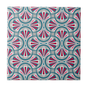 Colourful art deco pattern. tile