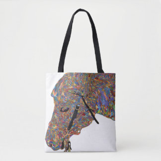 Colourful Art Horse Tote Bag