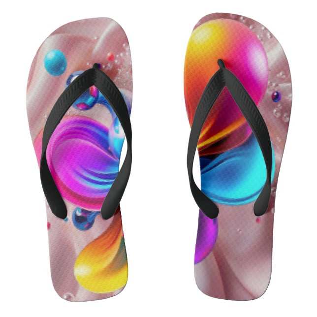 Colourful Art  Jandals (Footbed)