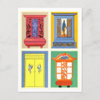 Colourful Art Nouveau Furniture Vintage