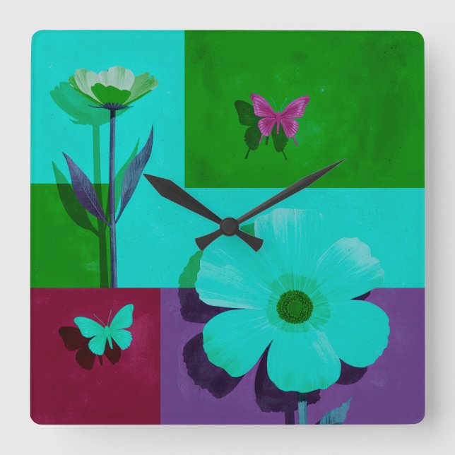 Colourful Art Wall Clock (Front)