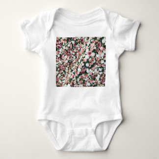 Colourful artificial flowers: vibrant background baby bodysuit
