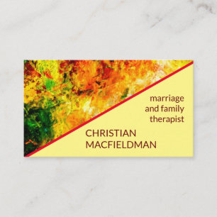 Colourful Artist Palette Business Card