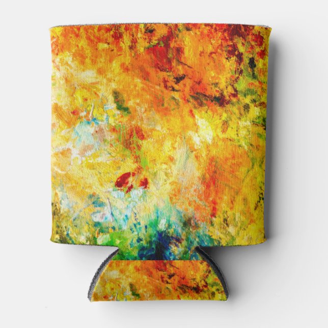 Colourful Artist Palette Can Cooler (Front)