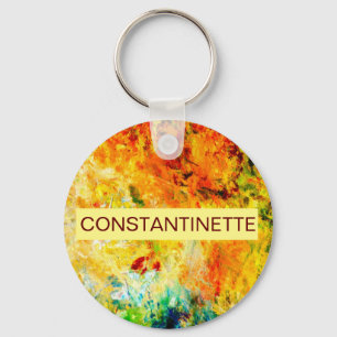Colourful Artist Palette Key Ring