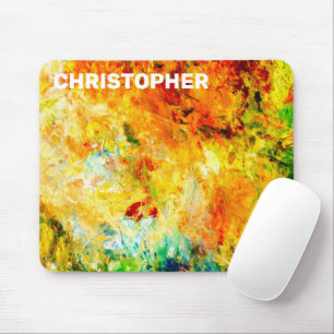 Colourful Artist Palette Mouse Pad