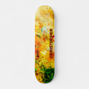 Colourful Artist Palette Skateboard