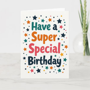 Colourful Artistic Birthday Card