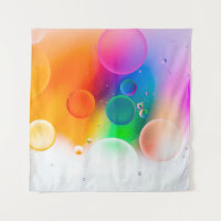 Colourful artistic image of oil drop on water, mod