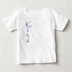 Colourful Artistic KIND Typography Inspirational Q Baby T-Shirt