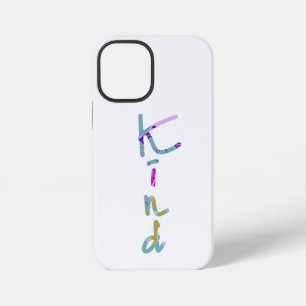 Colourful Artistic KIND Typography Inspirational Q iPhone 12 Mini Case