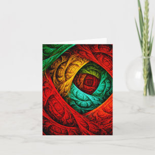 Colourful Artistic Modern Abstract Art Pattern #09 Card