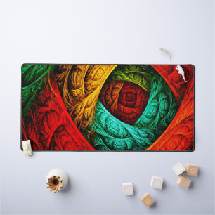 Colourful Artistic Modern Abstract Art Pattern #09 Desk Mat