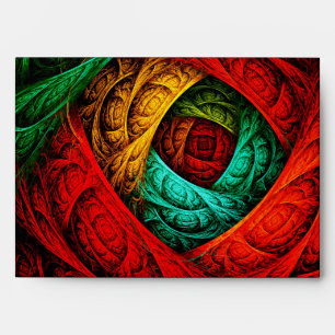 Colourful Artistic Modern Abstract Art Pattern #09 Envelope