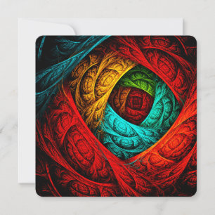Colourful Artistic Modern Abstract Art Pattern #09 Invitation