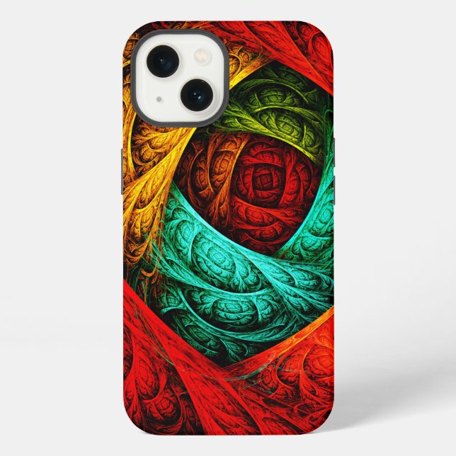 Colourful Artistic Modern Abstract Art Pattern #09 iPhone Case (Back)