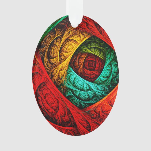Colourful Artistic Modern Abstract Art Pattern #09 Ornament (Front)