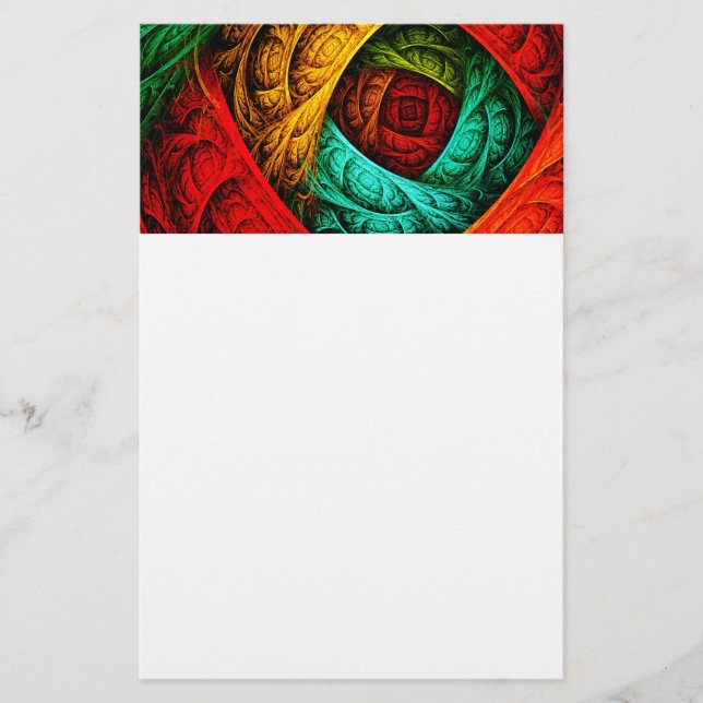 Colourful Artistic Modern Abstract Art Pattern #09 Stationery (Front)