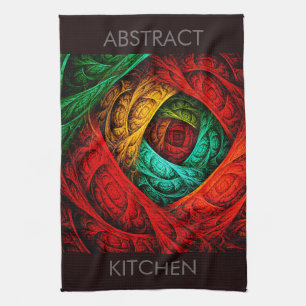 Colourful Artistic Modern Abstract Art Pattern #09 Tea Towel