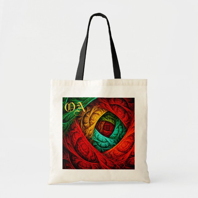 Colourful Artistic Modern Abstract Art Pattern #09 Tote Bag (Front)