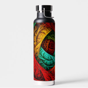Colourful Artistic Modern Abstract Art Pattern #09 Water Bottle
