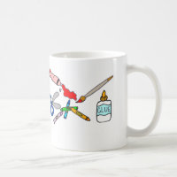 Colourful Arts and Crafts Supplies Mug