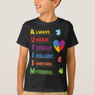 Colourful ASD Design for Proud Parents of an Autis T-Shirt