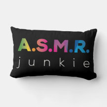 Colourful ASMR Junkie Black and White