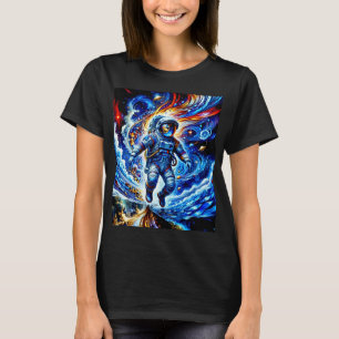 Colourful Astronaut Enjoying Space T-Shirt
