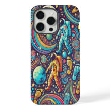 Colourful Astronaut Spacewalk Pattern
