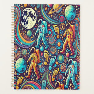 Colourful Astronaut Spacewalk Pattern Planner