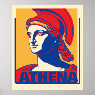 Colourful Athena Print