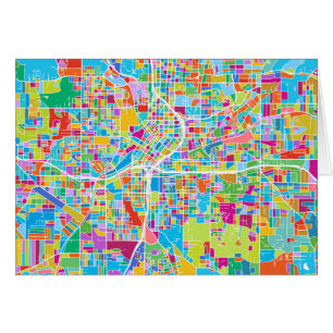 Colourful Atlanta Map