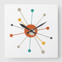 Colourful Atomic Age Starburst Mid Century Modern