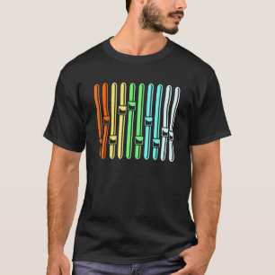 Colourful Audio Engineer Sound Vu Metre T-Shirt