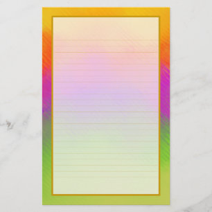 Colourful Aurora IV Fine Lined Stationery