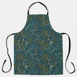 colourful autumn branches apron