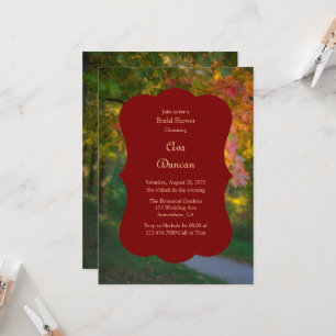 Colourful Autumn Day Bridal Shower Invitation
