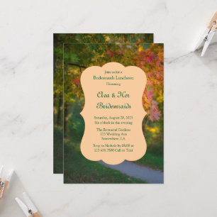 Colourful Autumn Day Bridesmaids Luncheon Invitation