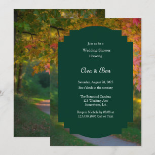 Colourful Autumn Day Wedding Shower Invitation