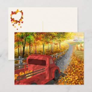 Colourful Autumn/Fall Scenery  Postcard