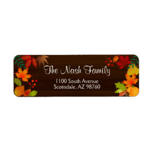 Colourful Autumn Foliage For Thanksgiving