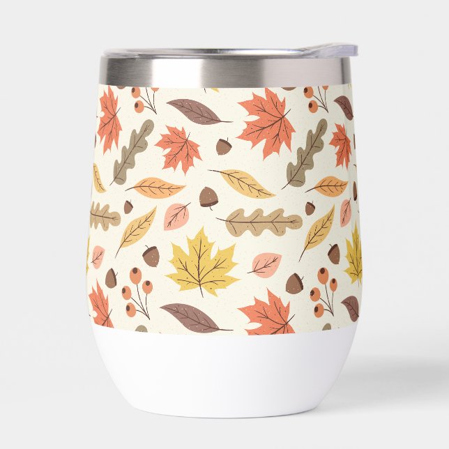 Colourful Autumn Leaf Fall Pattern (Left)