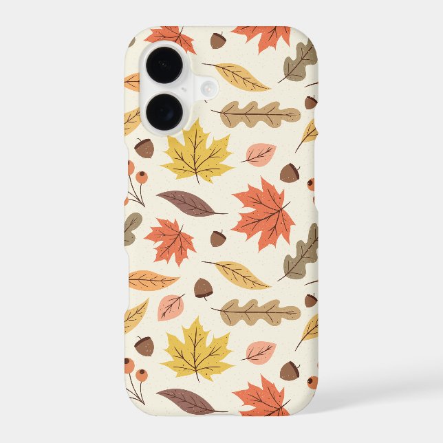 Colourful Autumn Leaf Fall Pattern Samsung Galaxy S21 Case (Back)